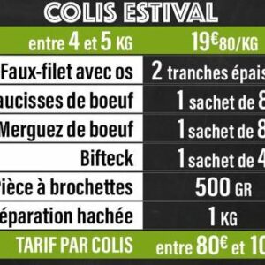Colis ESTIVAL 😋 Entre 80€ et 100€